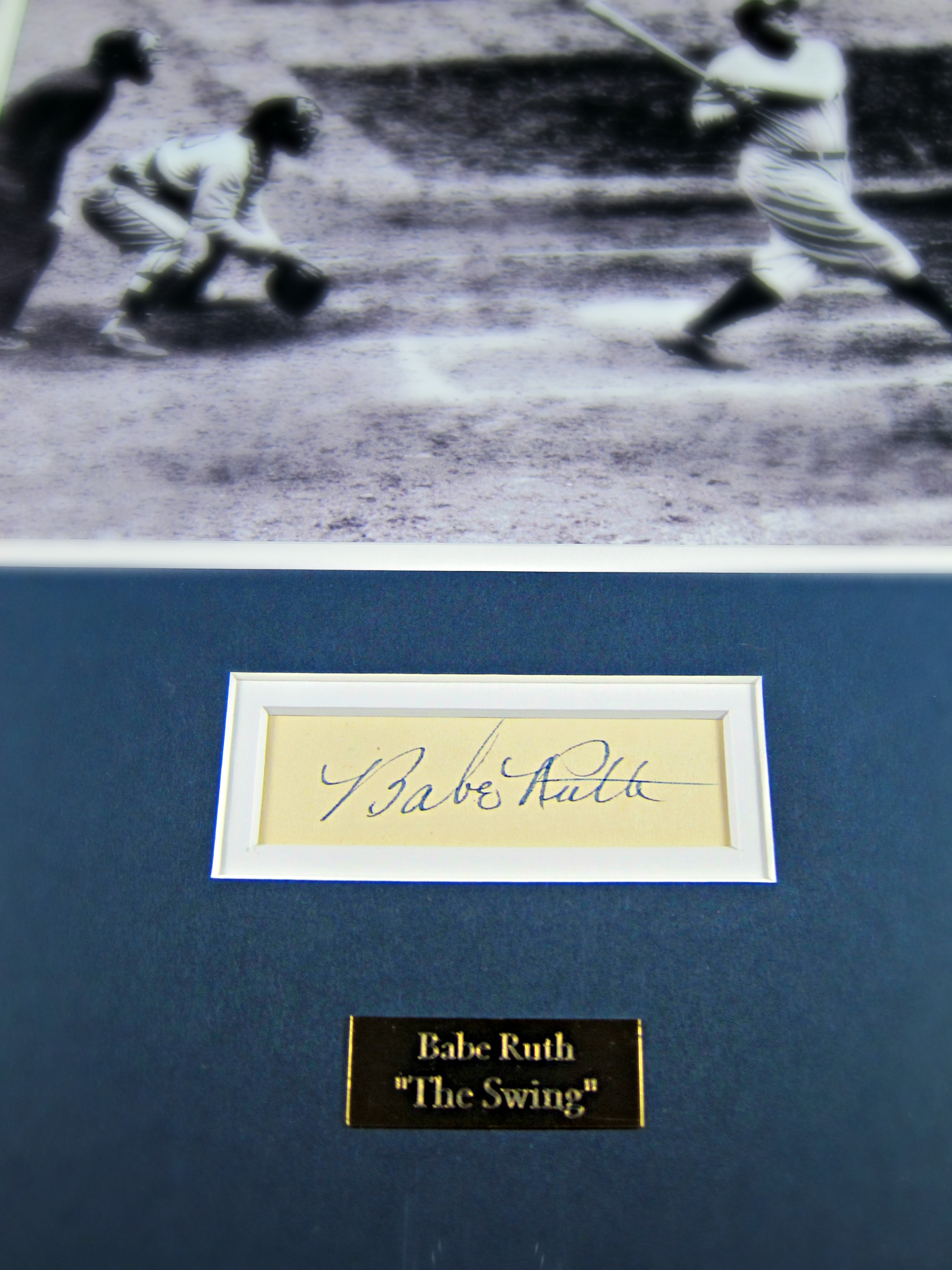 Babe-ruth-framed-cut-signature-and-picture(2) - Memorabilia Center