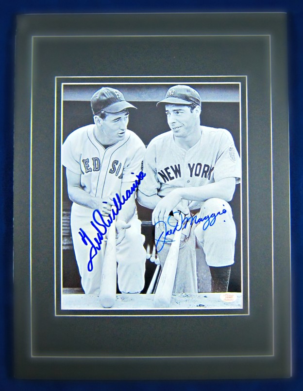 joe-dimaggio-and-ted-williams-signed-photo - Memorabilia Center