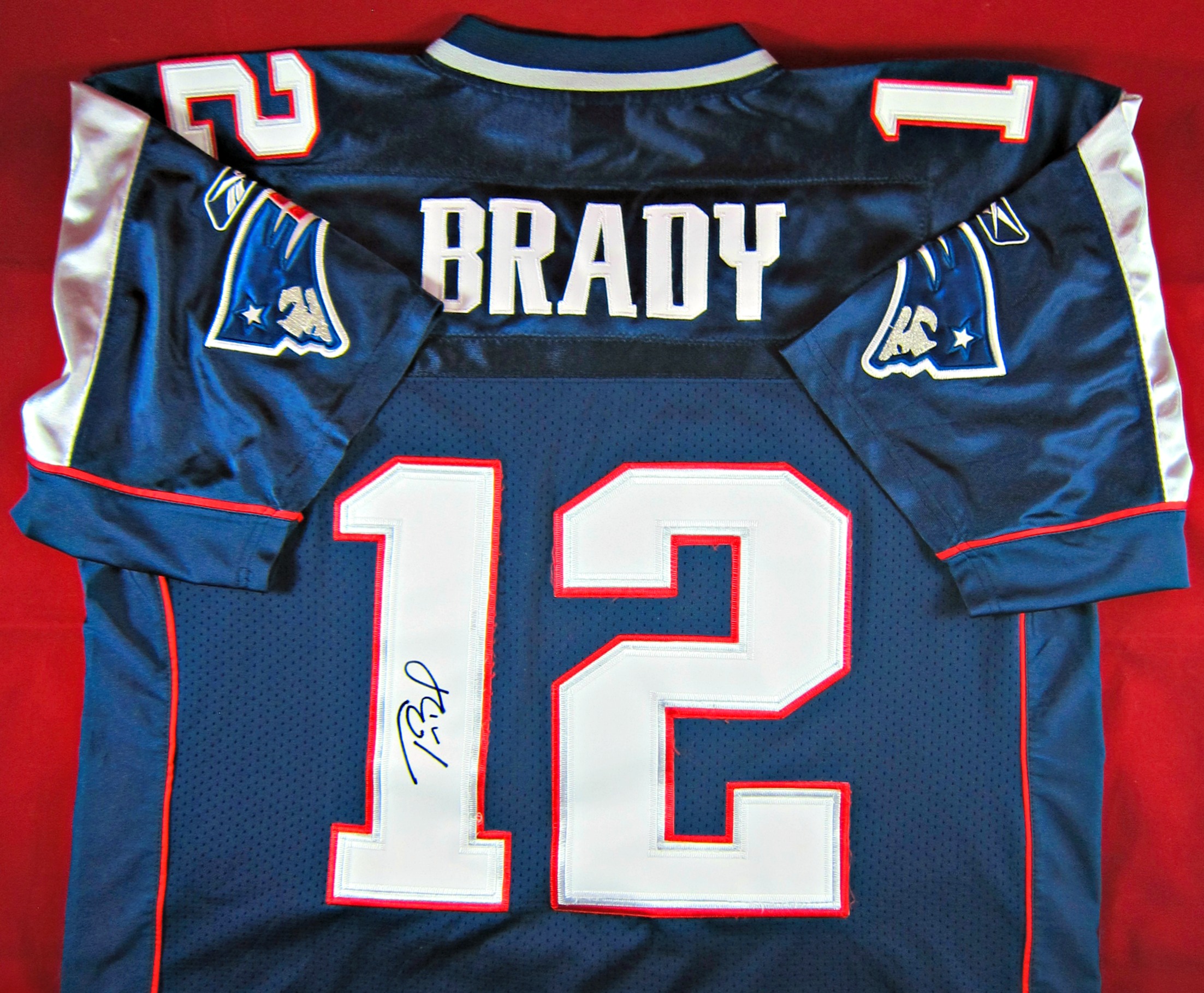 Tom Brady Signed Patriots Authentic Reebok Jersey Inscribed SB 36 38 39  Champ L/E 12 of 12 (TriStar & JSA LOA)