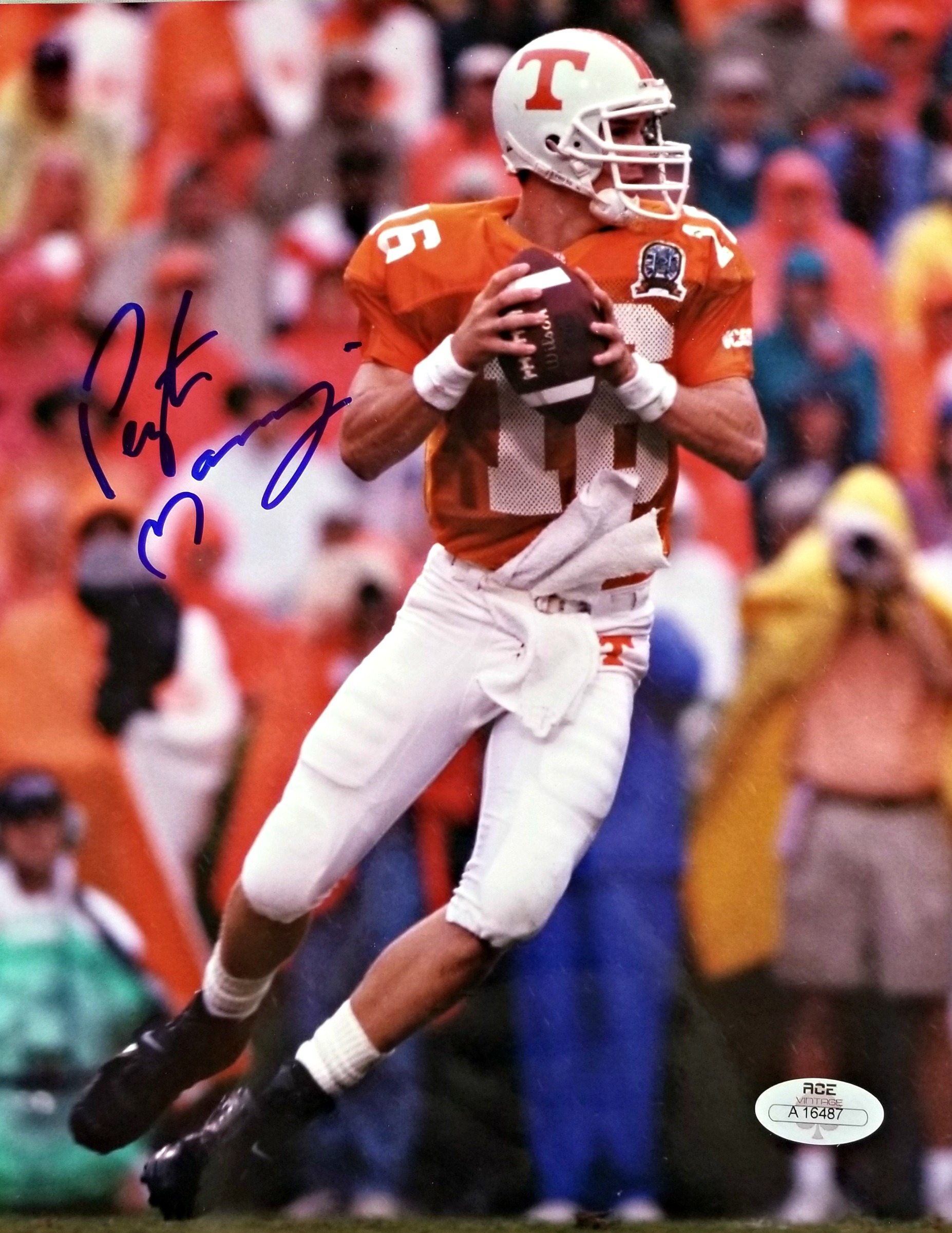 Peyton Manning Autographed 14x11 University of Tennessee Photo