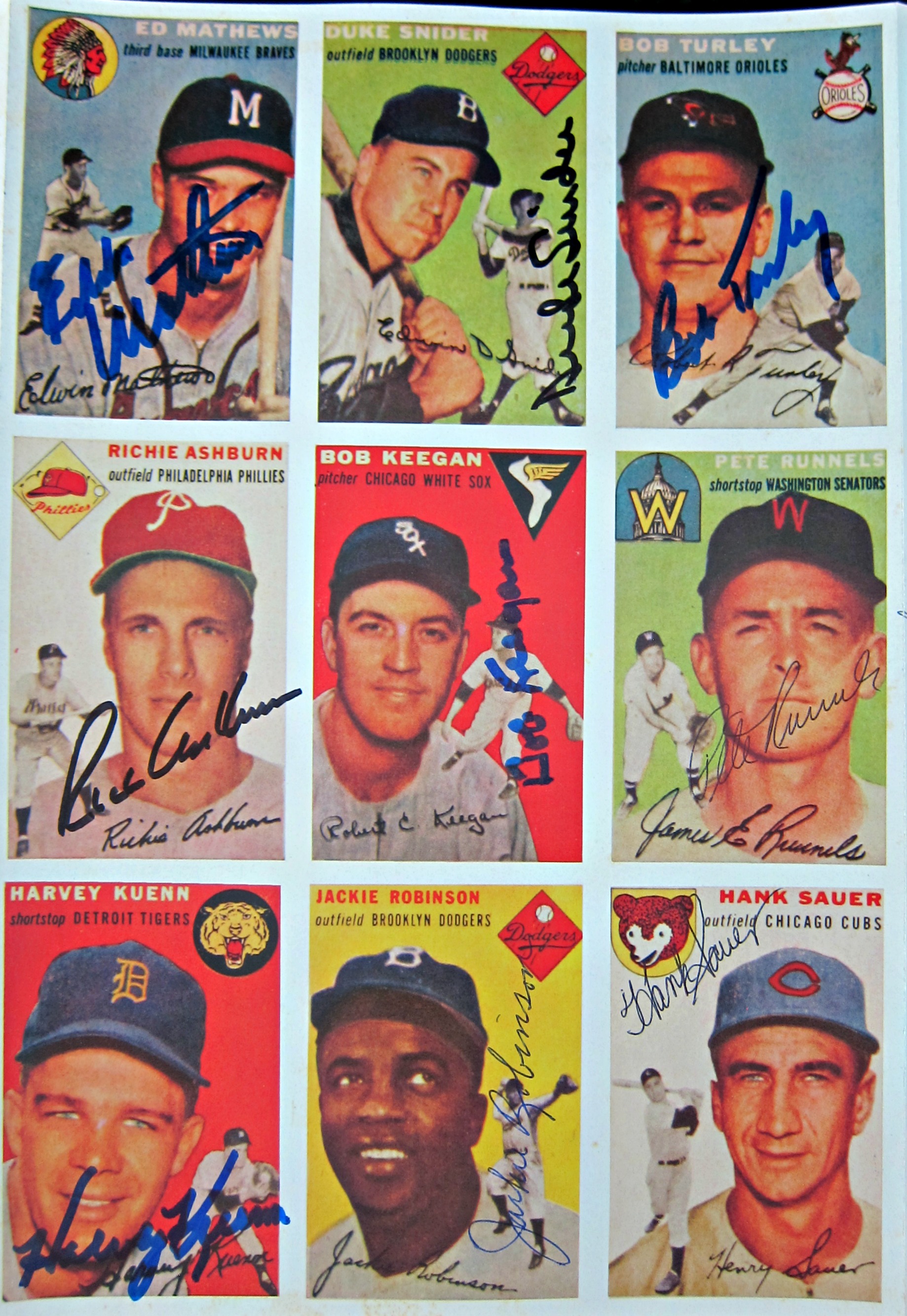 Baseball Legends Autographed Topps Magazine Card Sheet - Memorabilia Center1838 x 2668