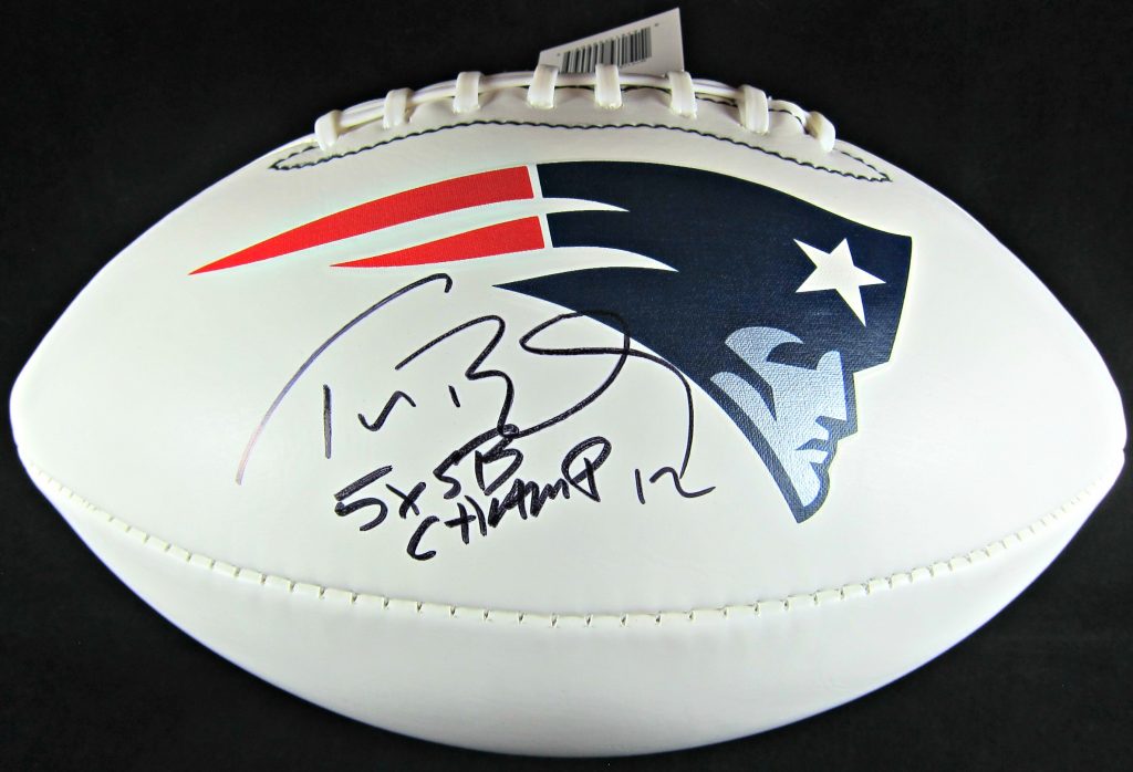 tombradysignedfootball Memorabilia Center