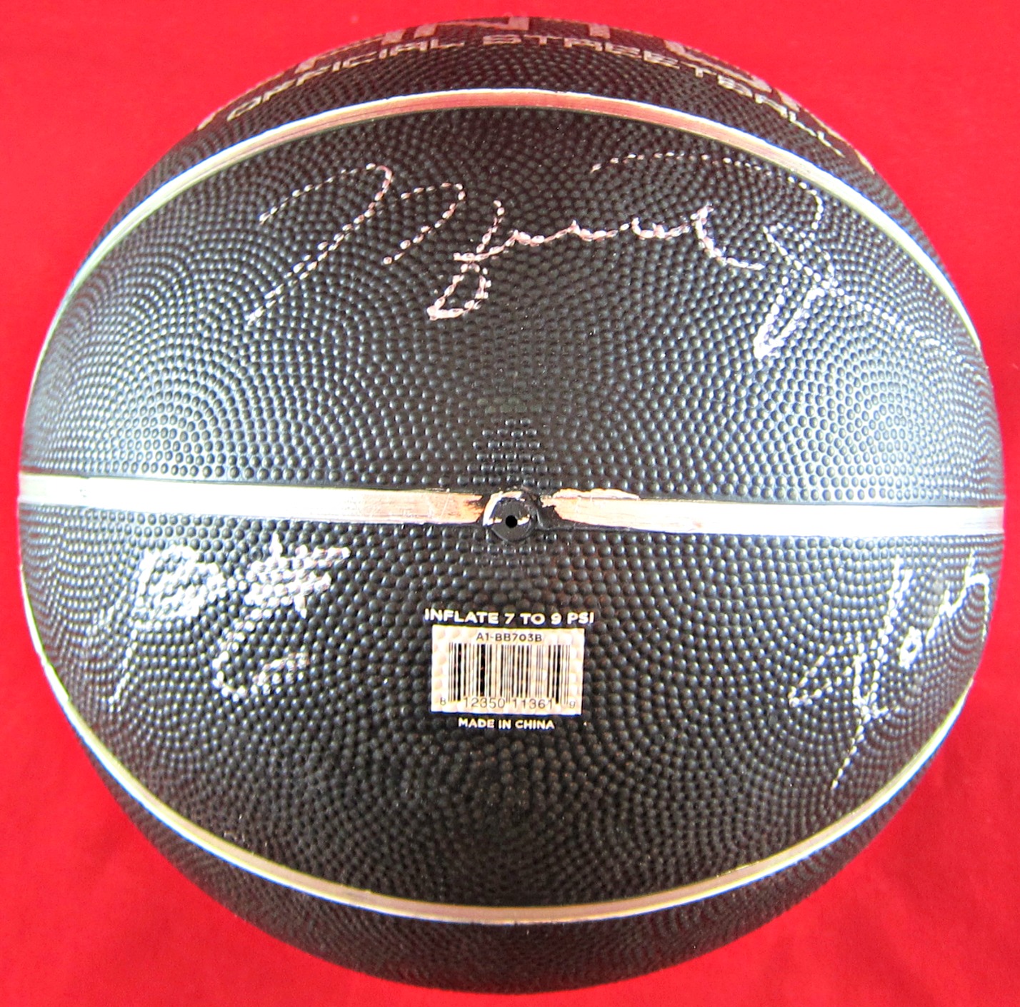 Michael Jordan Lebron James Kobe Bryant Multi Signed Basketball Memorabilia Center 