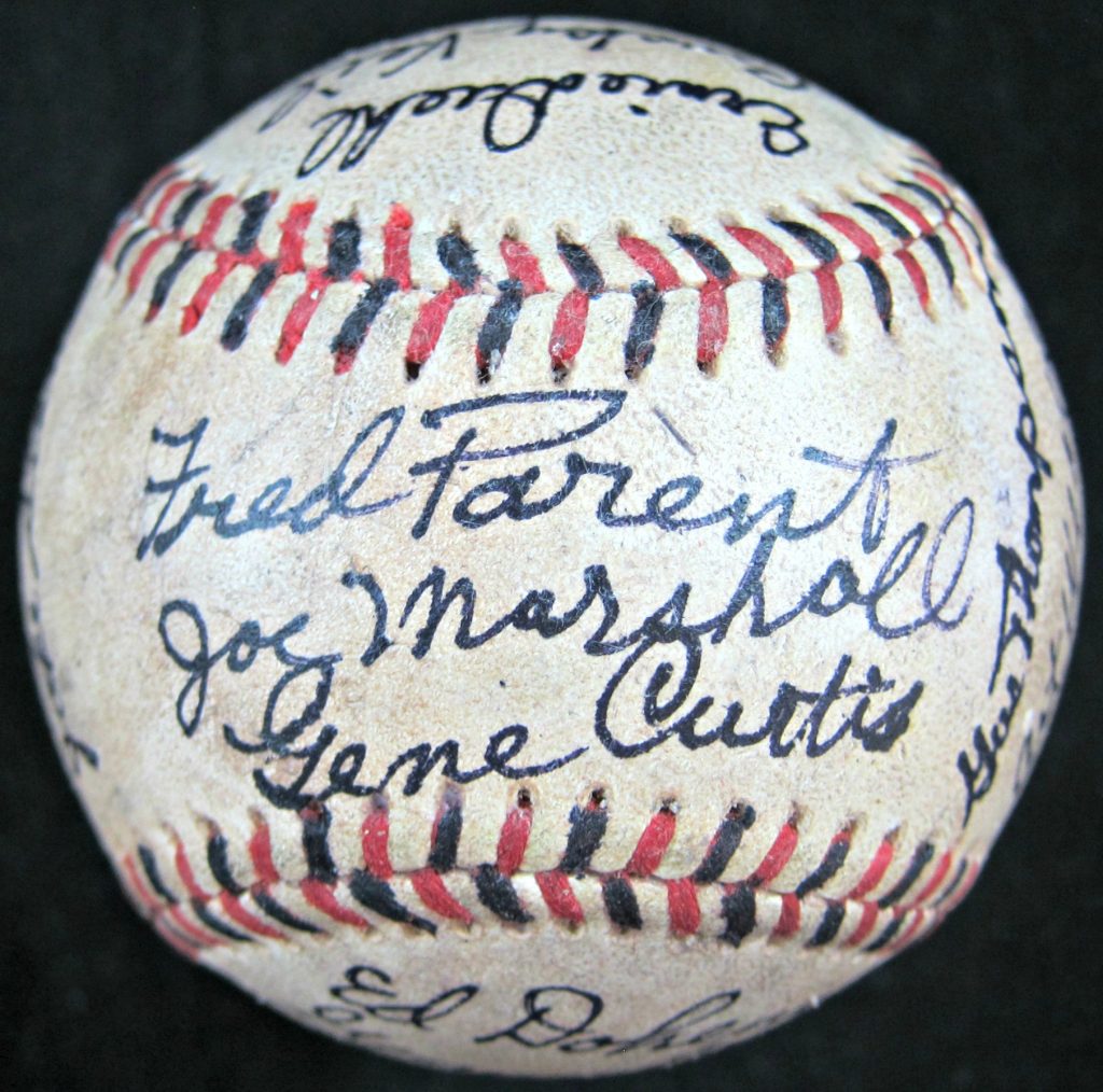 1903 World Series Multi Signed Baseball - Memorabilia Center