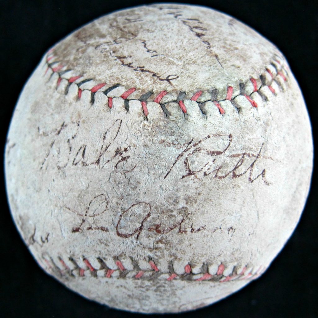 Hall Of Fame Members Multi Autographed Softball (24 Signatures)