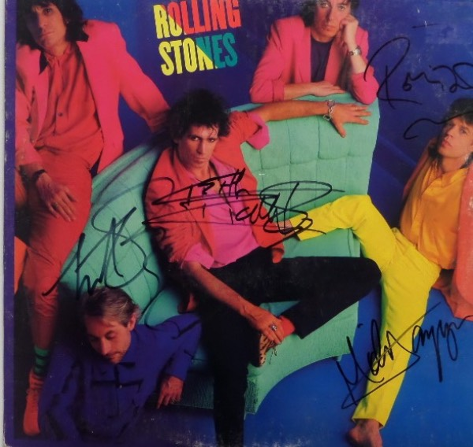 rolling-stones-band-signed-album - Memorabilia Center