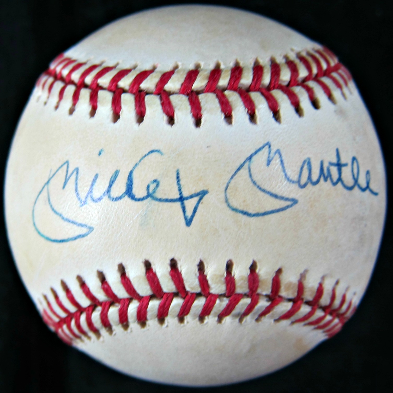 mantle mickey baseball autographed signed memorabilia
