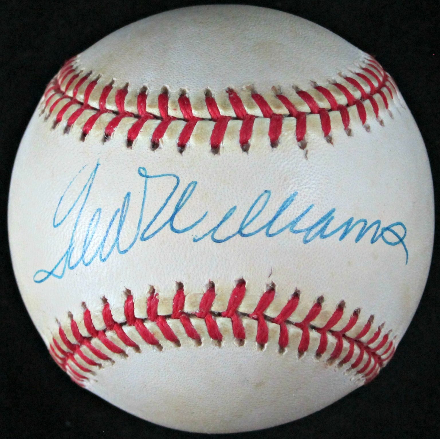 Ted Williams Autographed Baseball - Memorabilia Center