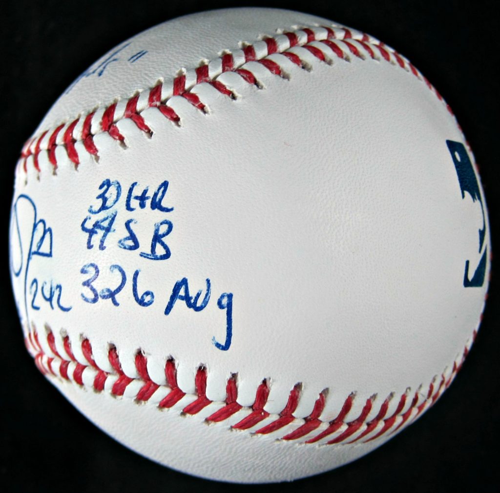 miketroutsignedbaseball4 Memorabilia Center