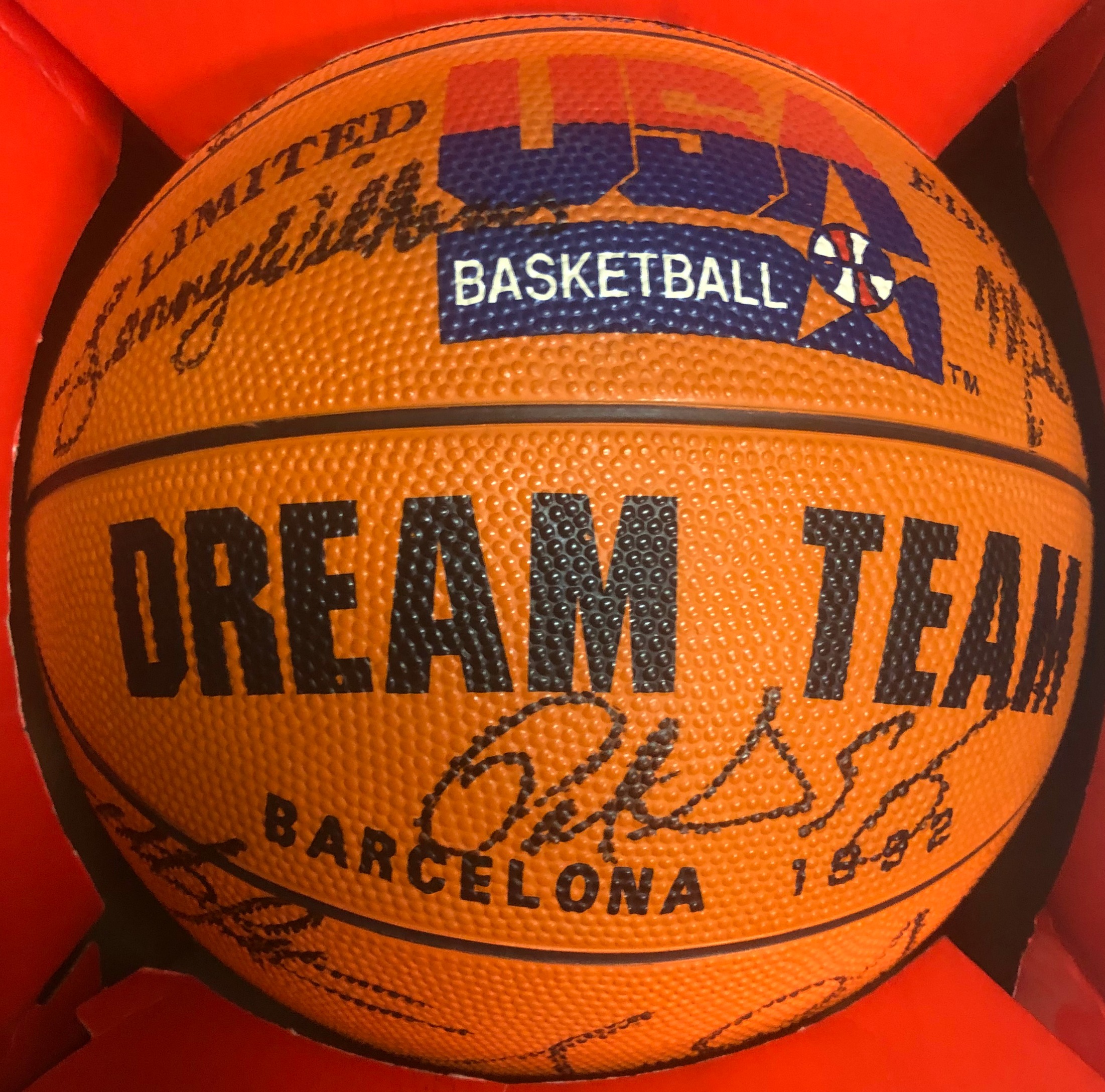 1992-usa-olympic-team-signed-basketball - Memorabilia Center