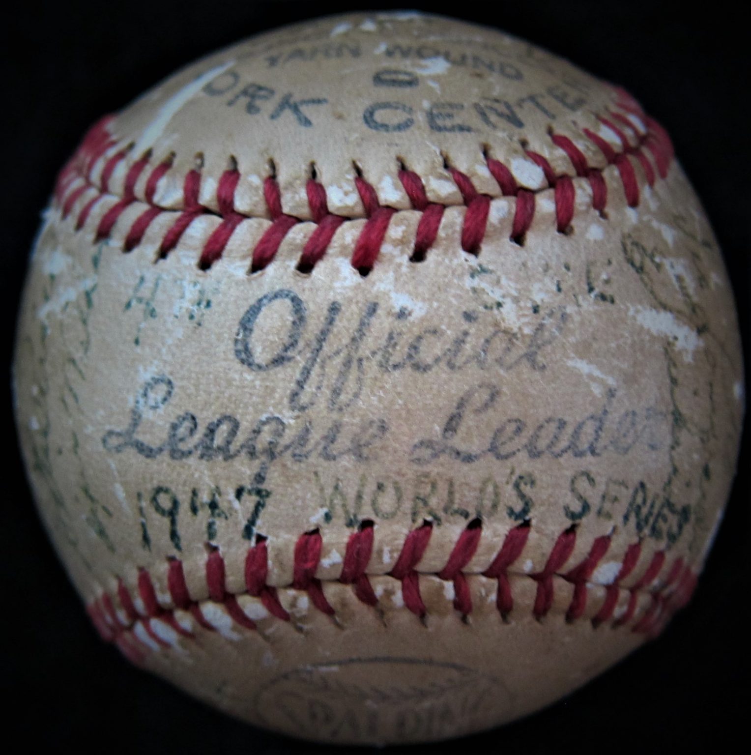 1947 Brooklyn Dodgers Team Signed Baseball - Memorabilia Center