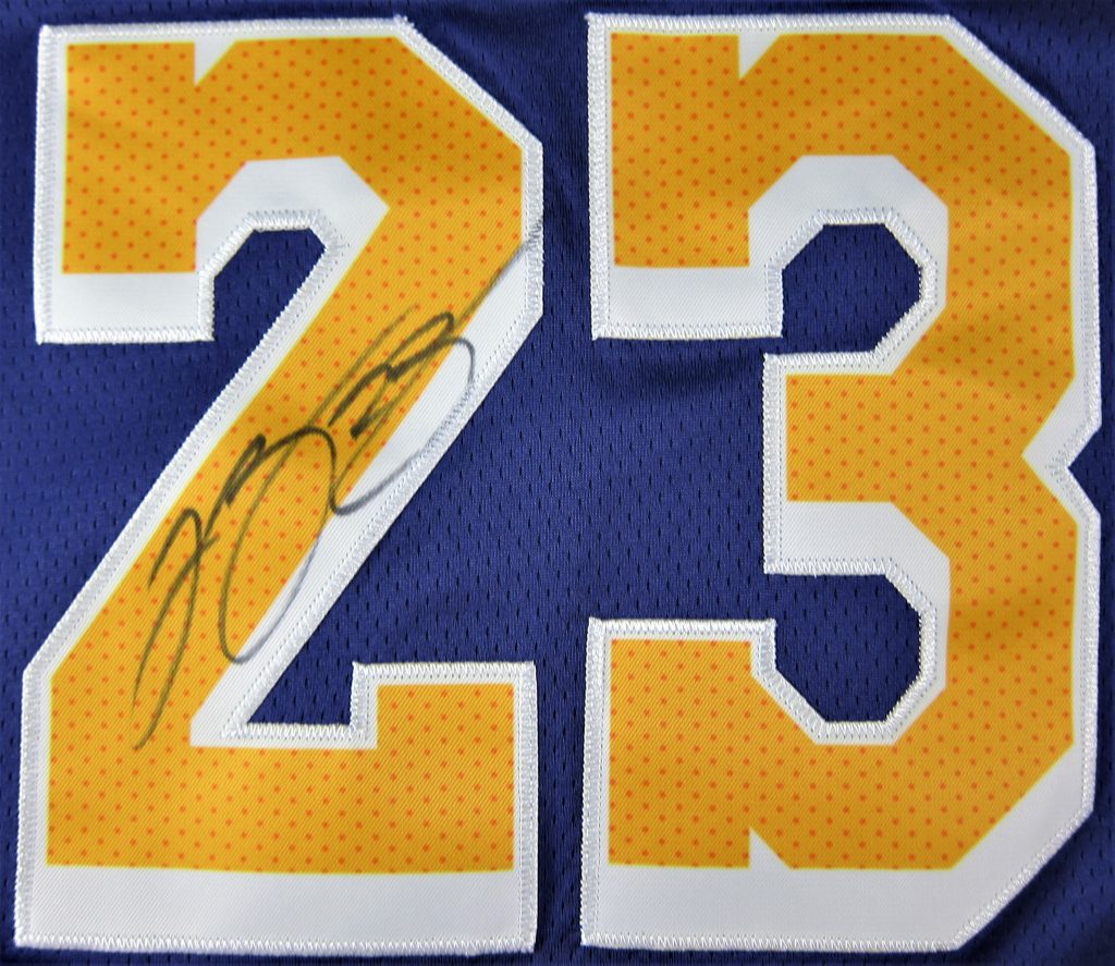 lebron autographed jersey