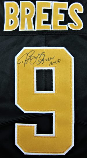 autographed drew brees jersey