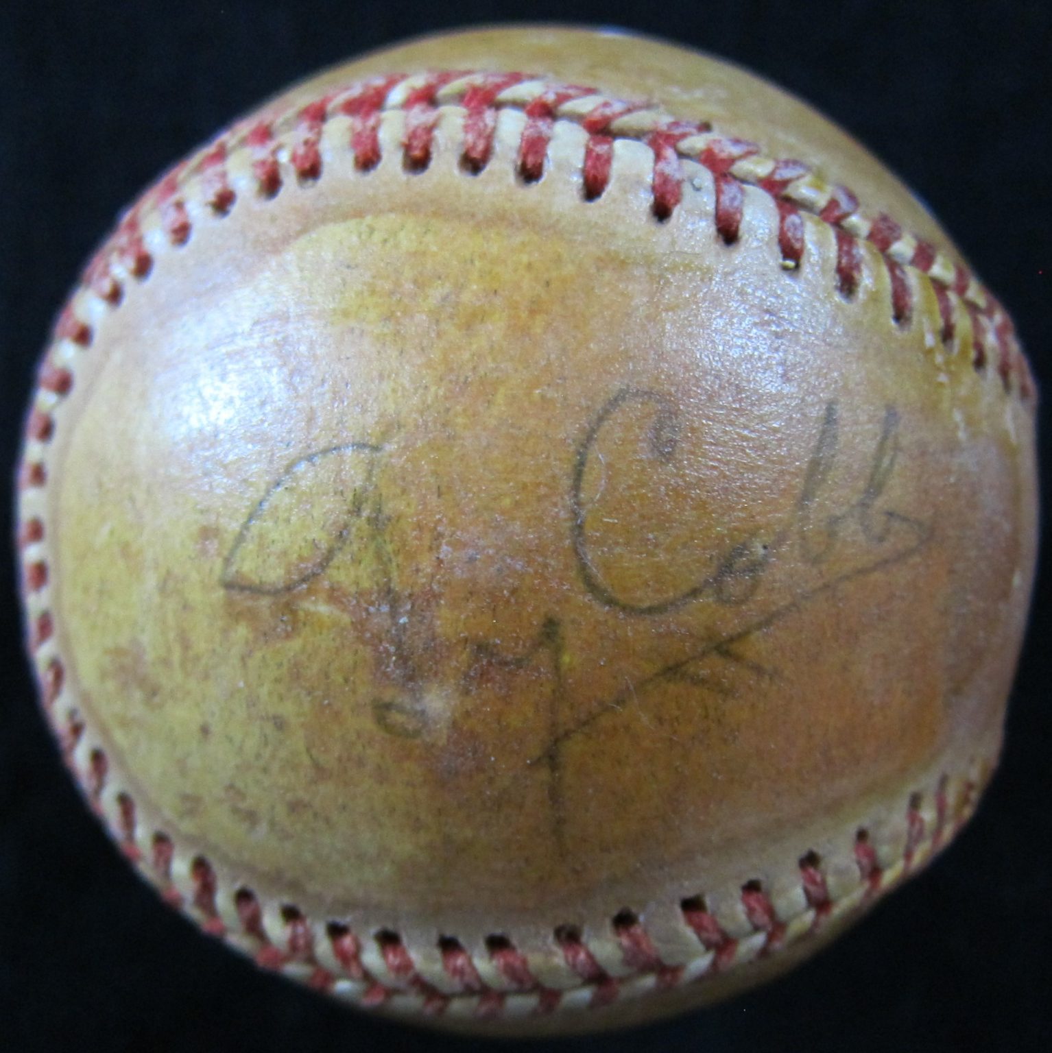 Ty Cobb Signed Baseball - Memorabilia Center