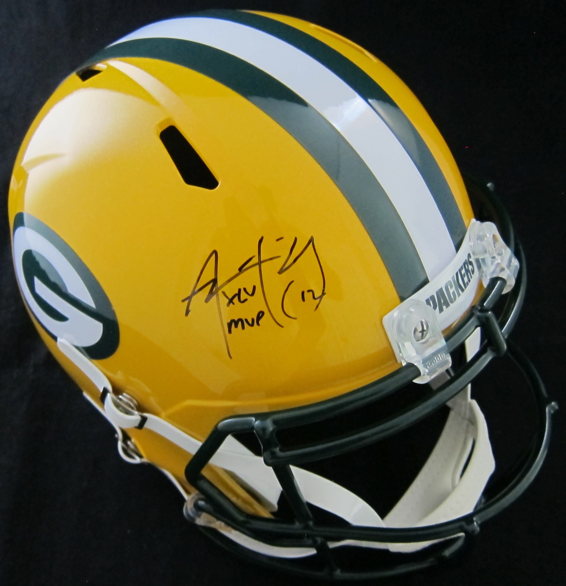 Aaron Rodgers Signed Helmet with Inscription - CharityStars