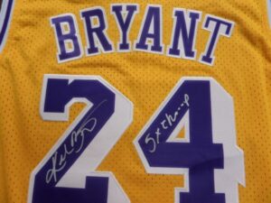 Kobe Bryant Signed & Inscribed Jersey
