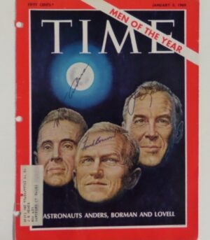 Apollo 8 Astronauts Signed 1969 TIME Magazine Cover