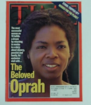 Oprah Winfrey Signed Magazine Cover