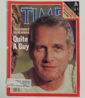 Paul Newman Signed Magazine Cover