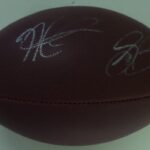 Saquon Barkley & Jalen Hurts Signed Football