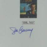 Sean Connery Signed Script Cover Page