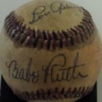 Babe Ruth & Lou Gehrig Signed Baseball